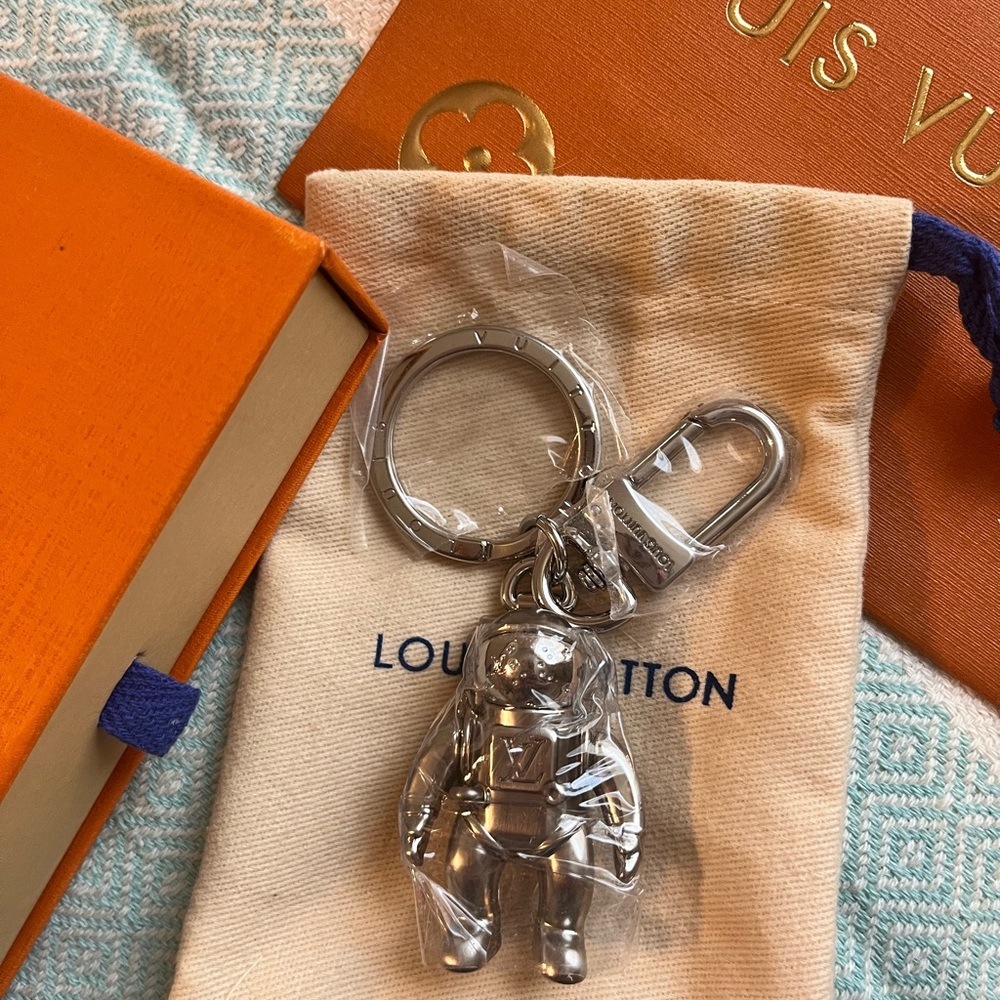 Louis Vuitton Silver  astronaut Keychain